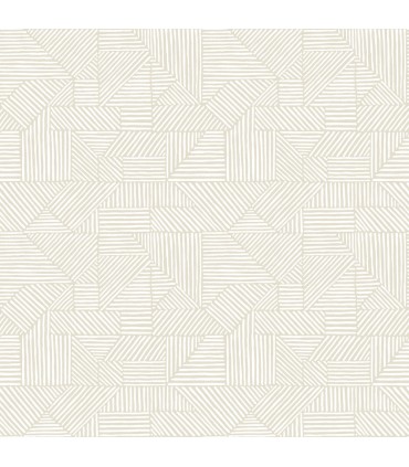 4177-83300 - Crescendo Silver Block Geometric Wallpaper-Drew and Jonathan