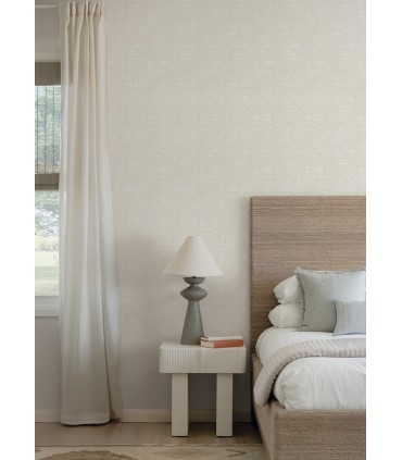 4177-83300 - Crescendo Silver Block Geometric Wallpaper-Drew and Jonathan