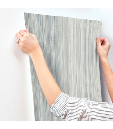 4177-27748 - Elan Blue Ombre Stripe Wallpaper-Drew and Jonathan