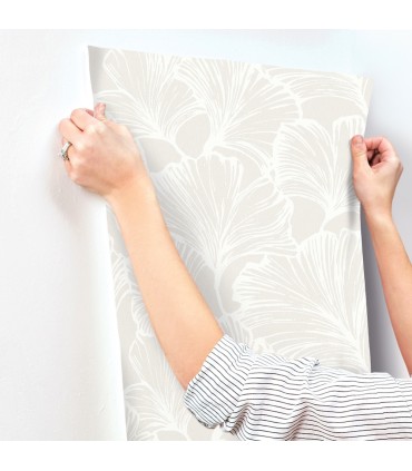 4177-27710 - Kyoto Dove Ginkgo Leaf Wallpaper-Drew and Jonathan
