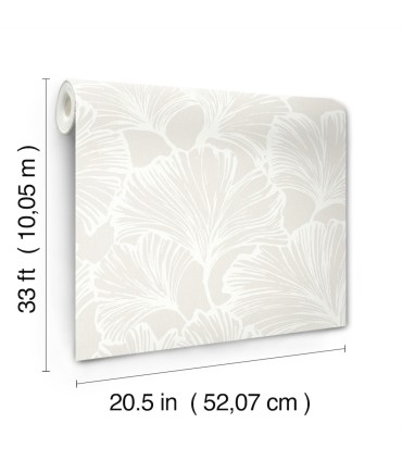 4177-27710 - Kyoto Dove Ginkgo Leaf Wallpaper-Drew and Jonathan
