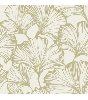 4177-27714 - Kyoto Moss Ginkgo Leaf Wallpaper-Drew and Jonathan