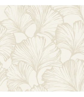 4177-27711 - Kyoto Pearl Ginkgo Leaf Wallpaper-Drew and Jonathan