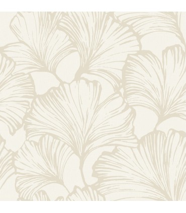 4177-27711 - Kyoto Pearl Ginkgo Leaf Wallpaper-Drew and Jonathan