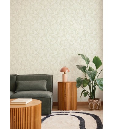 4177-27711 - Kyoto Pearl Ginkgo Leaf Wallpaper-Drew and Jonathan