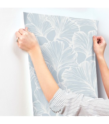 4177-27712 - Kyoto Sky Ginkgo Leaf Wallpaper-Drew and Jonathan