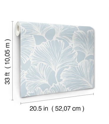 4177-27712 - Kyoto Sky Ginkgo Leaf Wallpaper-Drew and Jonathan