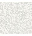 4177-27708 - Massar Silver Modern Marbled Wallpaper-Drew and Jonathan