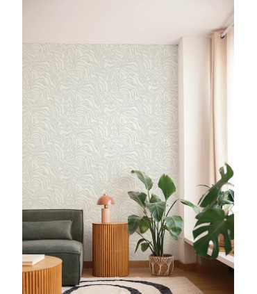 4177-27708 - Massar Silver Modern Marbled Wallpaper-Drew and Jonathan