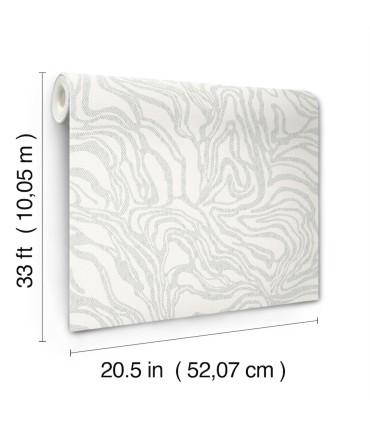 4177-27708 - Massar Silver Modern Marbled Wallpaper-Drew and Jonathan