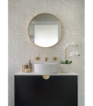 4177-27706 - Massar Taupe Modern Marbled Wallpaper-Drew and Jonathan