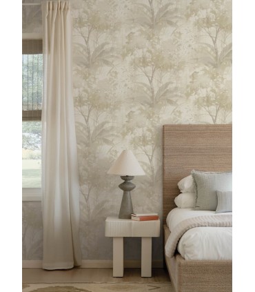 4177-27752 - Mistwood Beige Forest Wallpaper-Drew and Jonathan