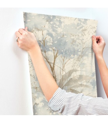 4177-27749 - Mistwood Blue Forest Wallpaper-Drew and Jonathan