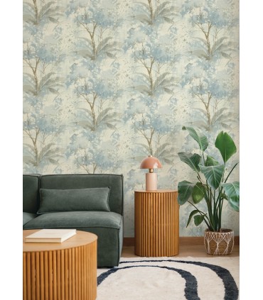 4177-27749 - Mistwood Blue Forest Wallpaper-Drew and Jonathan