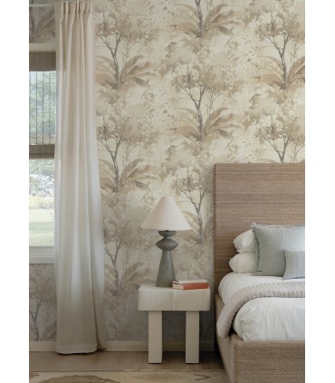 4177-27750 - Mistwood Coffee Forest Wallpaper-Drew and Jonathan