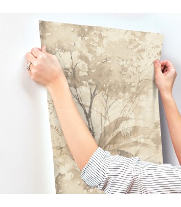 4177-27750 - Mistwood Coffee Forest Wallpaper-Drew and Jonathan