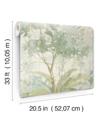 4177-27751 - Mistwood Green Forest Wallpaper-Drew and Jonathan