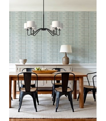 4177-27727 - Modulus Denim Geometric Stripe Wallpaper-Drew and Jonathan