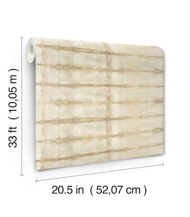 4177-27730 - Modulus Wheat Geometric Stripe Wallpaper-Drew and Jonathan