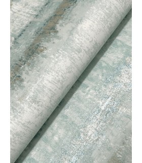 4177-27733 - Morningtide Light Blue Textured Stripe Wallpaper-Drew and Jonathan
