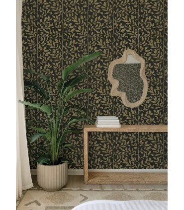 4177-83306 - Sagecrest Black Sapling Wallpaper-Drew and Jonathan