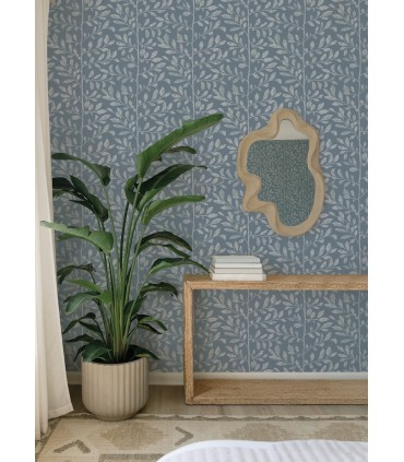 4177-83309 - Sagecrest Blue Sapling Wallpaper-Drew and Jonathan