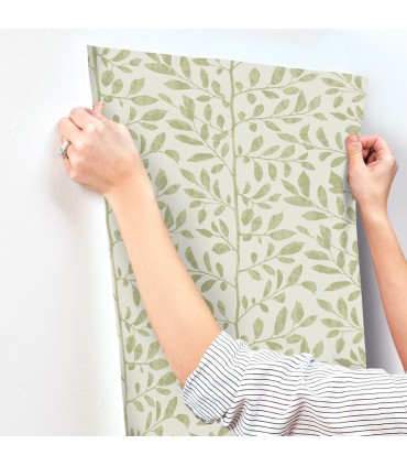 4177-83305 - Sagecrest Sage Sapling Wallpaper-Drew and Jonathan