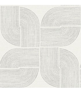 4177-27725 - Savoye Black Spiral Arches Wallpaper-Drew and Jonathan