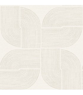 4177-27724 - Savoye Brown Spiral Arches Wallpaper-Drew and Jonathan