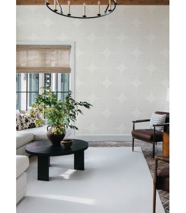 4177-27724 - Savoye Brown Spiral Arches Wallpaper-Drew and Jonathan