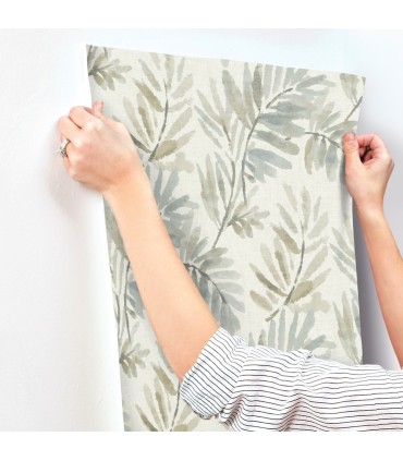 4177-27740 - Serenade Aqua Ferns Wallpaper-Drew and Jonathan