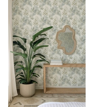 4177-27740 - Serenade Aqua Ferns Wallpaper-Drew and Jonathan