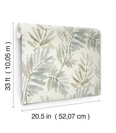 4177-27740 - Serenade Aqua Ferns Wallpaper-Drew and Jonathan