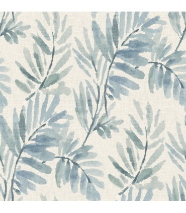 4177-27743 - Serenade Blue Ferns Wallpaper-Drew and Jonathan
