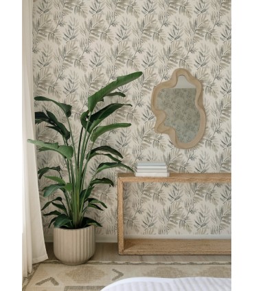 4177-27741 - Serenade Grey Ferns Wallpaper-Drew and Jonathan