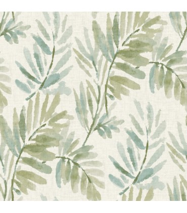4177-27744 - Serenade Sea Green Ferns Wallpaper-Drew and Jonathan