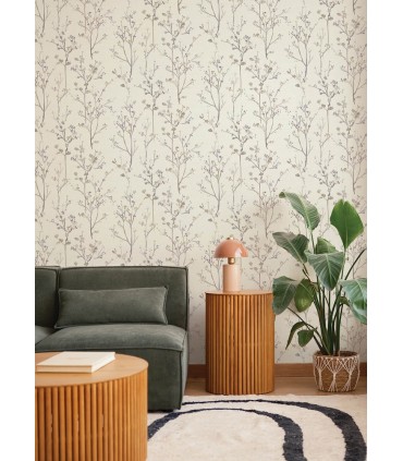 4177-27722 - Silverling Lavender Budding Branches Wallpaper-Drew and Jonathan