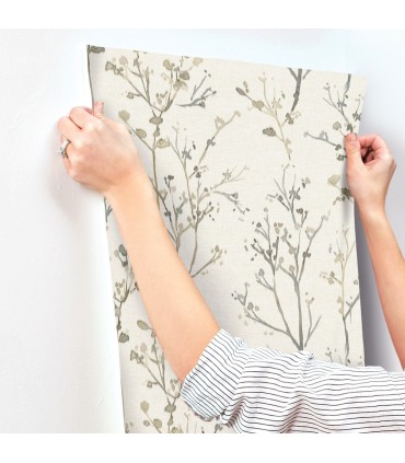 4177-27720 - Silverling Neutral Budding Branches Wallpaper-Drew and Jonathan