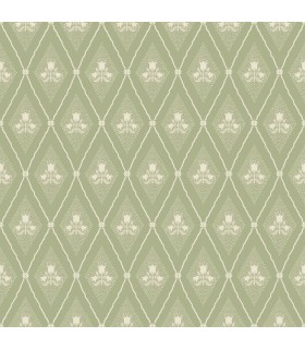 4201-48030 - Alma Moss Diamond Floral Wallpaper-Savanna by A Street