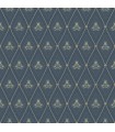 4201-48033 - Alma Navy Diamond Floral Wallpaper-Savanna by A Street