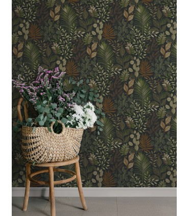 4201-20104 - Angslycka Black Forest Botanicals Wallpaper-Savanna by A Street