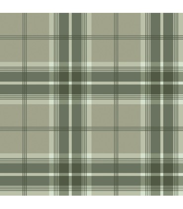 4201-20131 - Emma Evergreen Plaid Wallpaper-Savanna by A Street