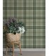 4201-20131 - Emma Evergreen Plaid Wallpaper-Savanna by A Street