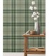 4201-20131 - Emma Evergreen Plaid Wallpaper-Savanna by A Street