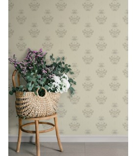 4201-48006 - Gullvie Cream Pansies Wallpaper-Savanna by A Street