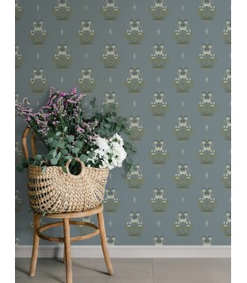 4201-48008 - Gullvie Light Blue Pansies Wallpaper-Savanna by A Street