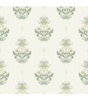 4201-48005 - Gullvie White Pansies Wallpaper-Savanna by A Street