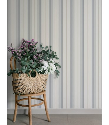 4201-20119 - Herrgard Light Blue Stripe Wallpaper-Savanna by A Street
