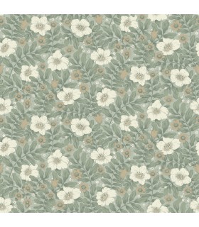 4201-48020 - Maggan Sea Green Floral Trail Wallpaper-Savanna by A Street