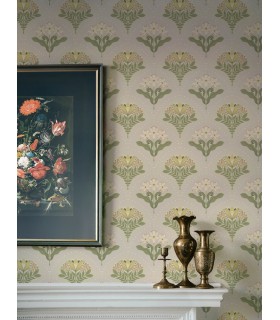 4201-48014 - Maj Light Grey Floral Damask Wallpaper-Savanna by A Street